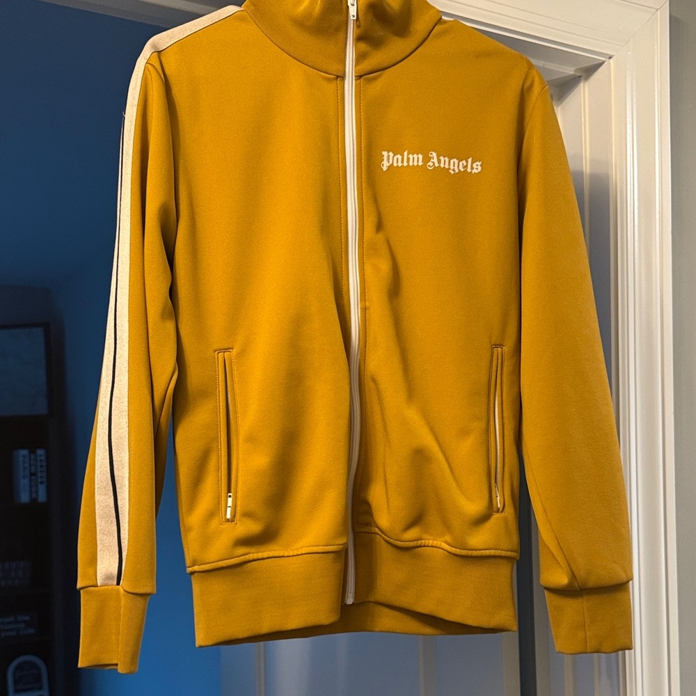 Men Palm Angels Golden Yellow Track Jacket